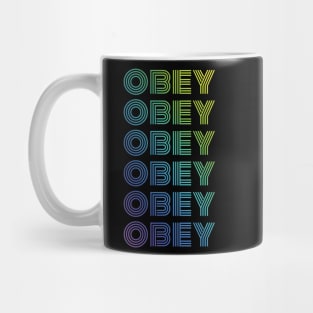 BTS Army - J-Hope obey (ripetitive dynamite style rainbow green) | Kpop Army Mug